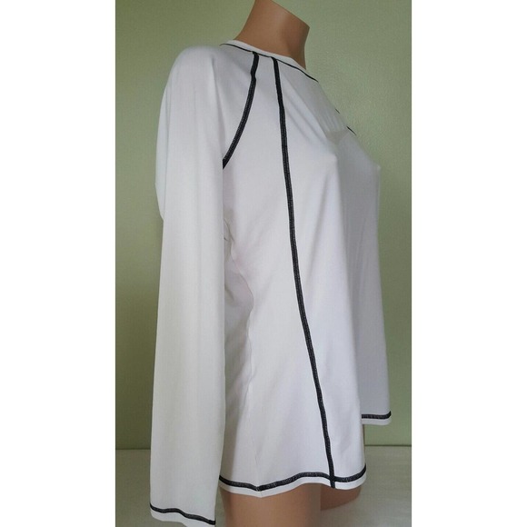 Nike white long sleeve rash guard cover up size L - Picture 3 of 4